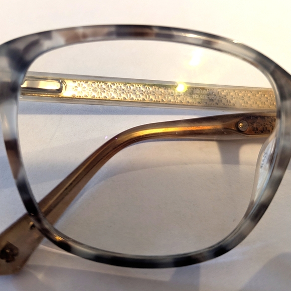 Kate Spade Clear and Gold Eyeglasses - Picture 5 of 8